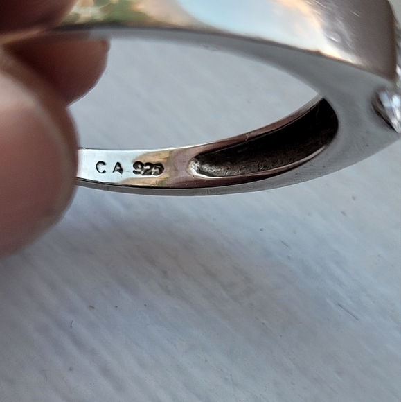925 Stirling Silver and CZ ring - Picture 4 of 5